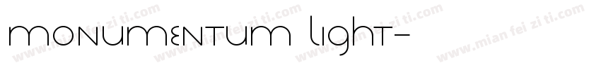 Monumentum Light字体转换